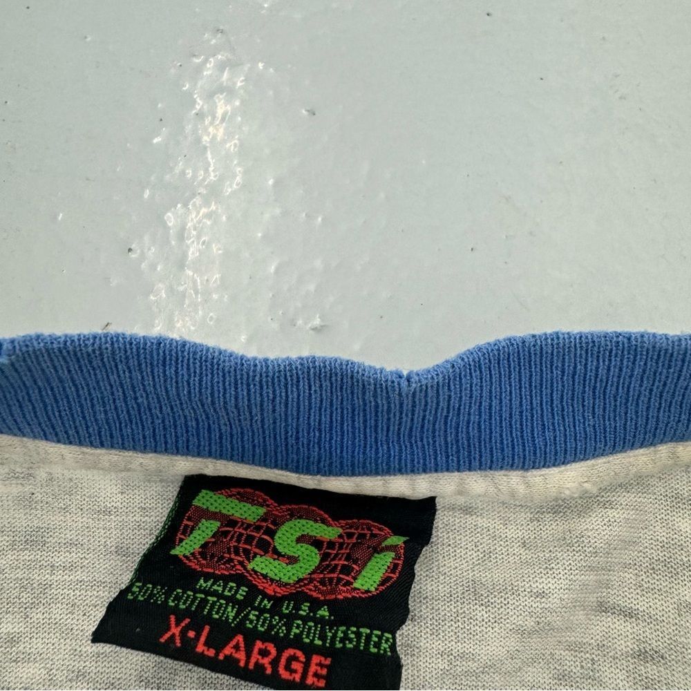 Tennis Association Vintage Ringer Tee Shirt 90’s - Picture 4 of 8